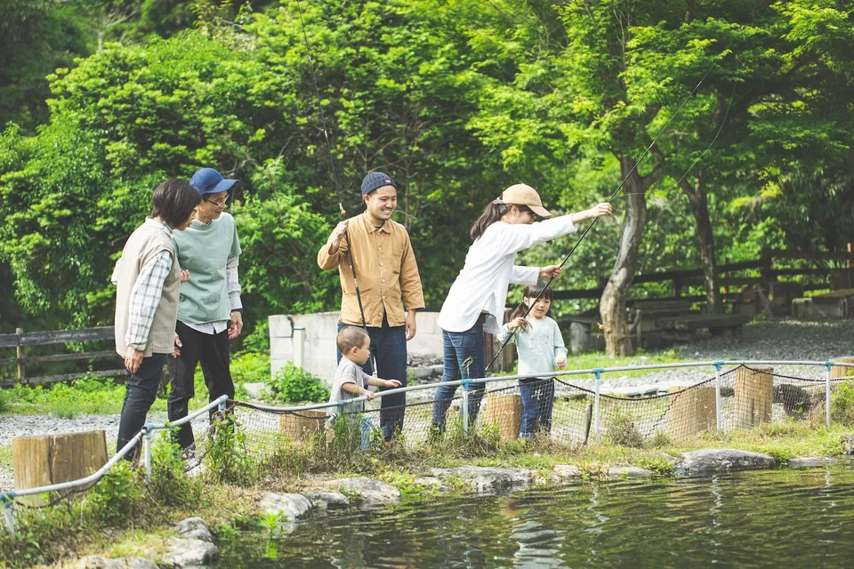 釣り堀三世代利用