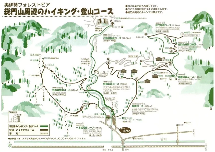 トレッキングコースMAP